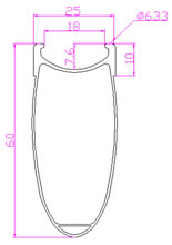 width 25mm alloy wheel