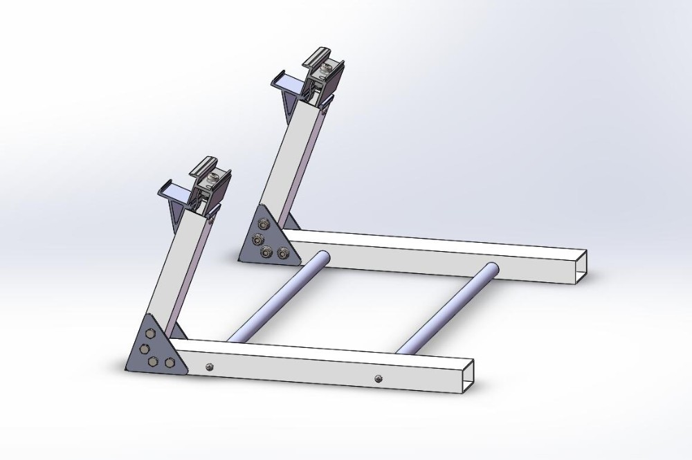 solar flat roof mounting installation