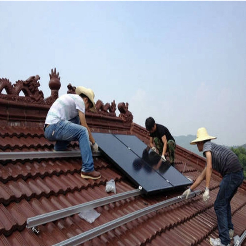 konut güneş fotovoltaik kiremit çatı montaj rafı