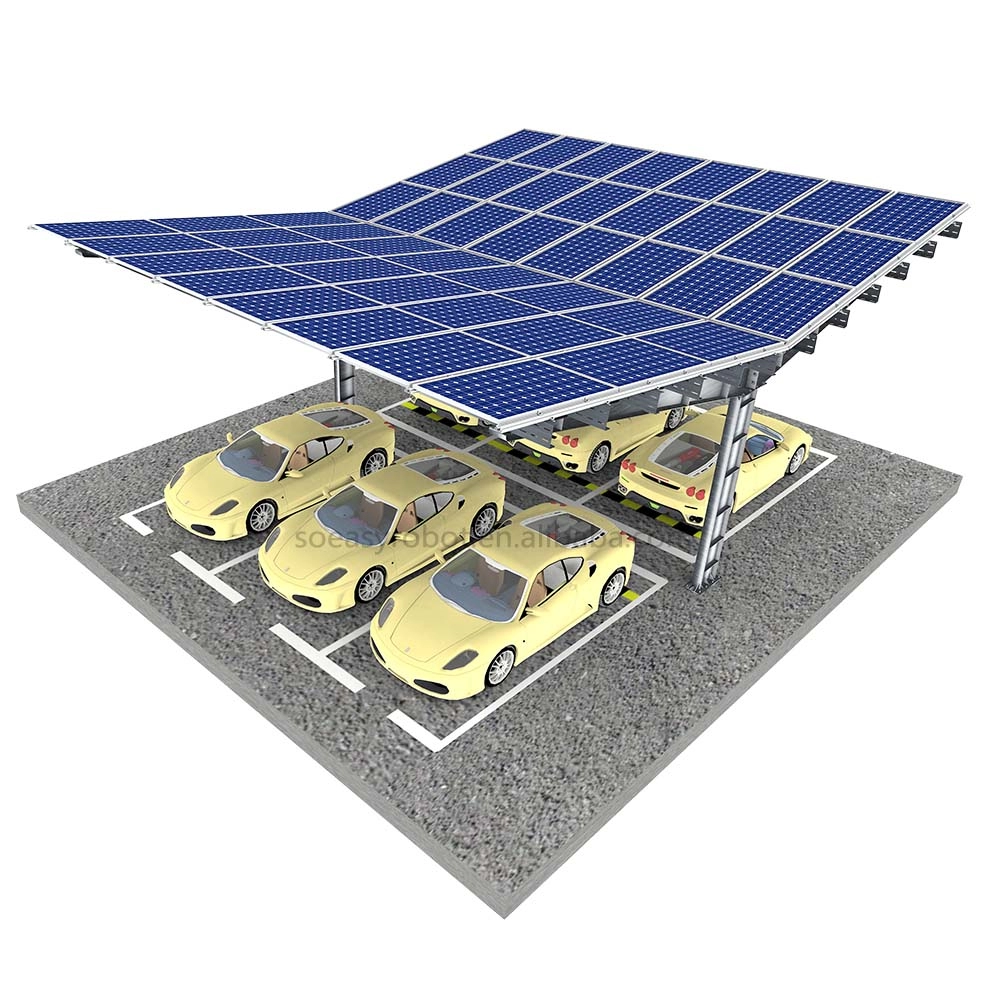 Prefabrik PV güneş carport montaj sistemi