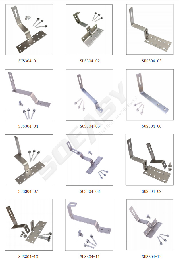 soeasy solar tile roof mount hook