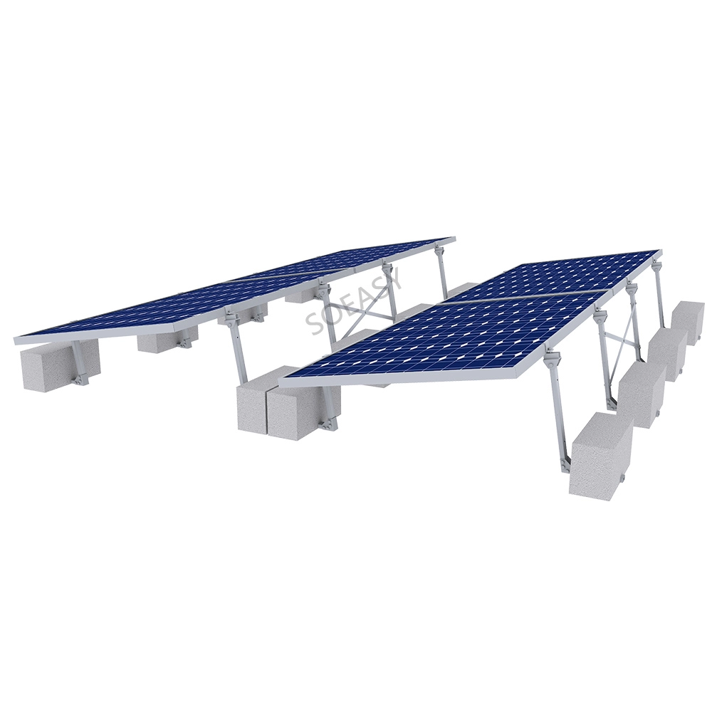 Balastlı çatı güneş paneli montaj sistemi
