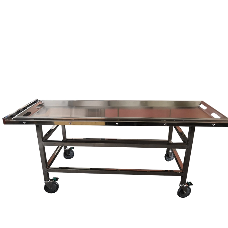 Yıkama masası morg paslanmaz çelik morg sedyesi