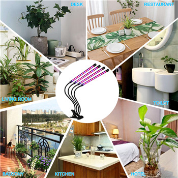 Hafif ve kompakt ev bitki yetiştirme masa lambası