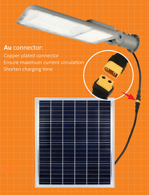Bakır kaplama konektör güneş enerjili sokak lambası