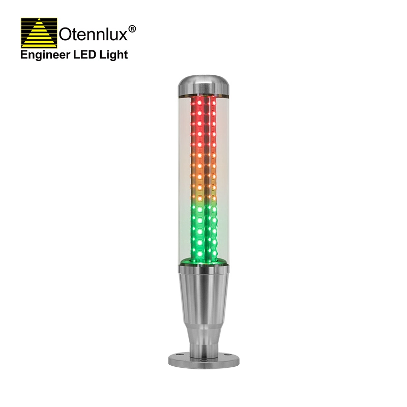 OMI1-301 24v endüstriyel Düz taban 3 renk LED sinyal yığını CNC makinesi için Kule Işık