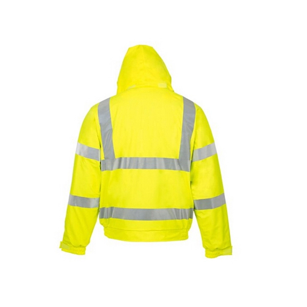 Erkek Sarı İnşaat Güvenliği Hi Vis Pilot Ceket