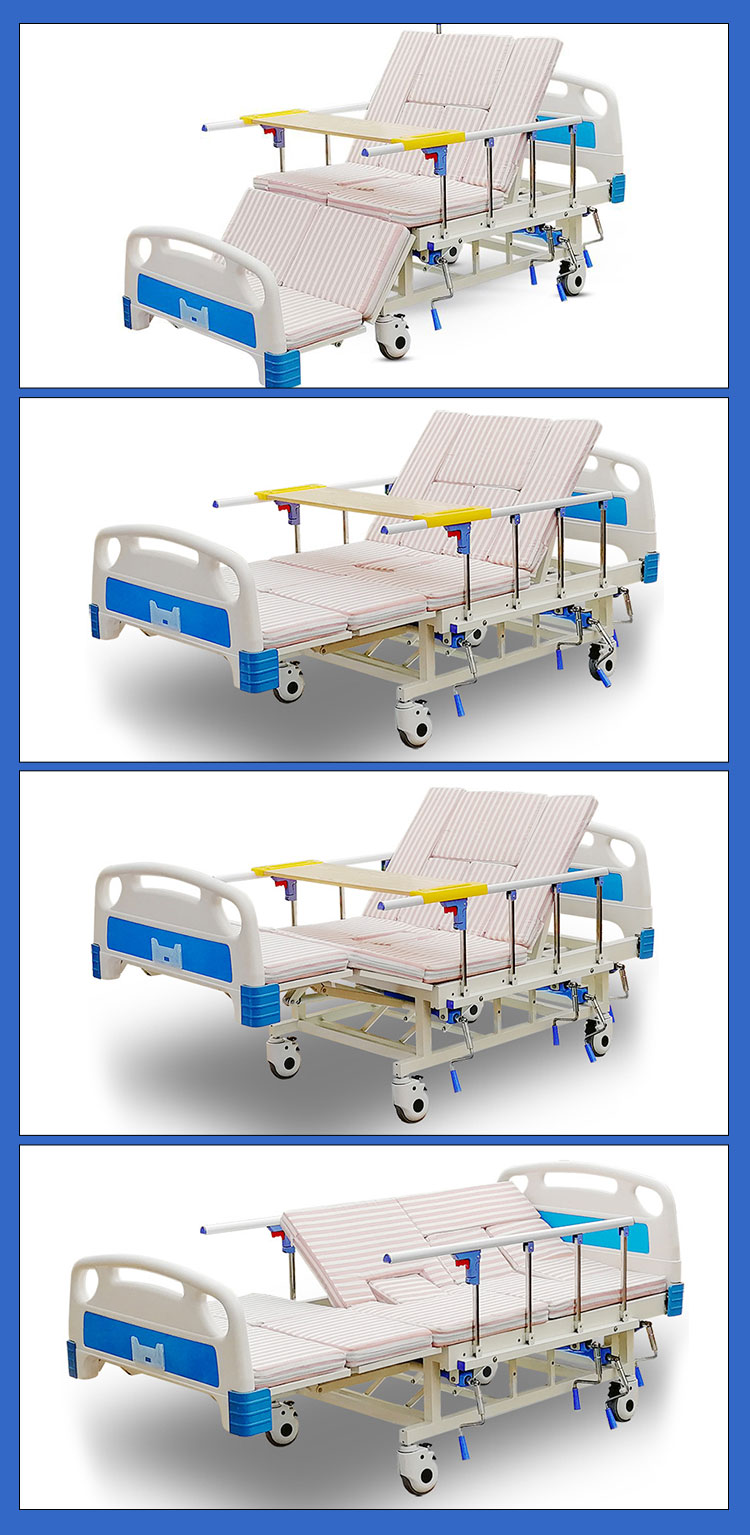 Manual medical bed for patient