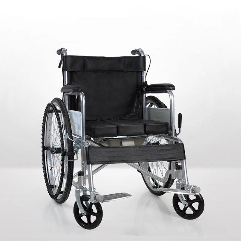 Tuvalet ile Manuel Hafif Tıbbi Katlanır Tekerlekli Sandalye