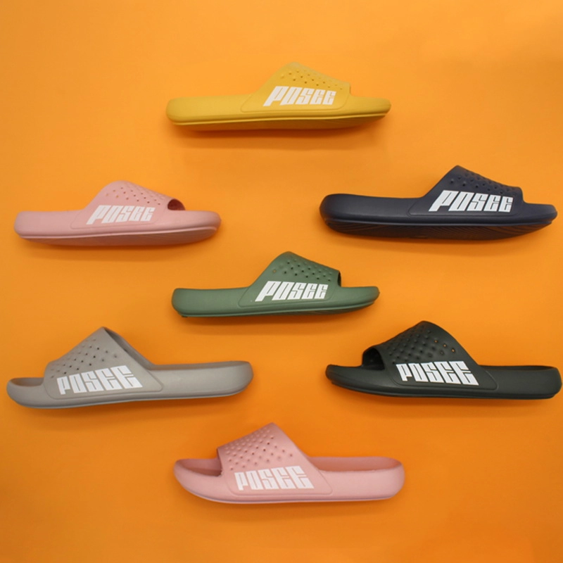 Kauçuk Plaj EVA erkek slaytlar özel logo terlik Slaytlar Ayakkabı