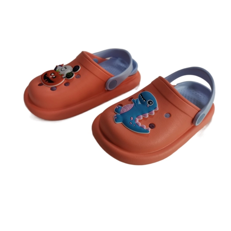 Çocuk kaymaz ayakkabılar hava deliği ile EVA enjeksiyon slingback sandalet takunya