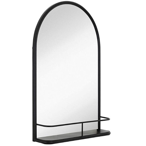 Matt black window mirror