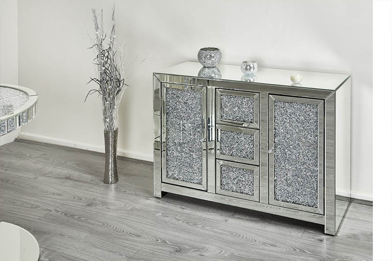  mirrored console table 