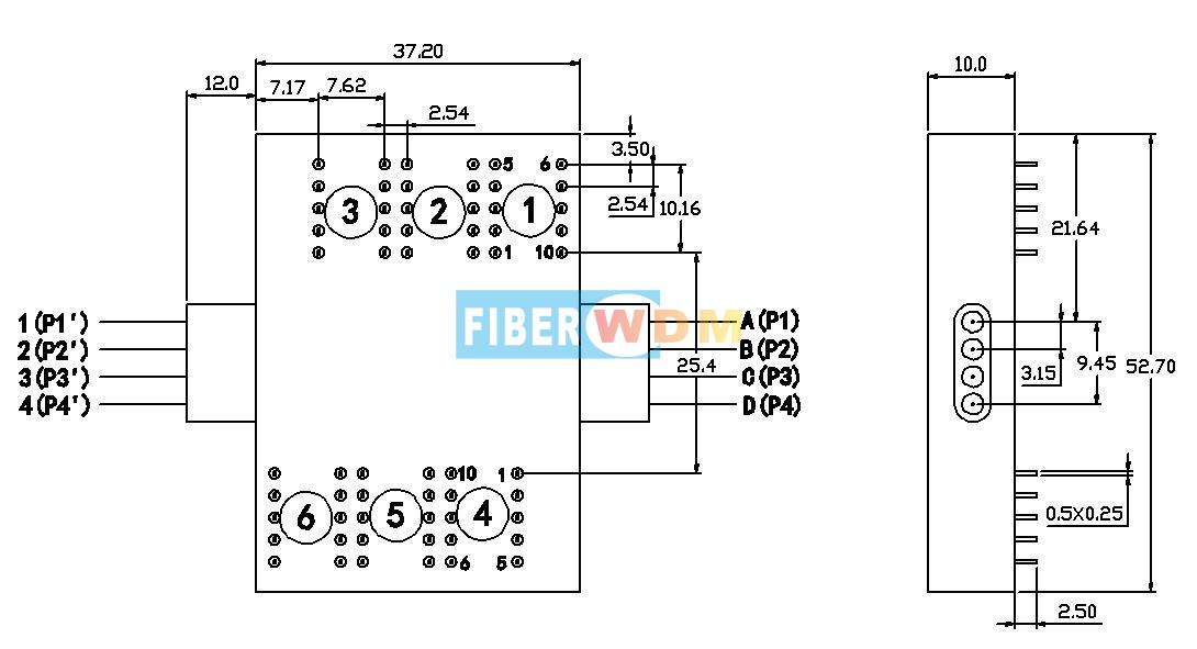 4x4 Mechanical Optical Switch