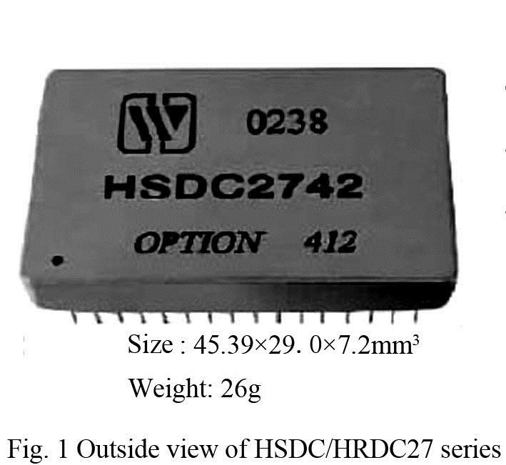 Çözümleyiciden Dijitale Dönüştürücüler (HSDC/HRDC27 Serisi)