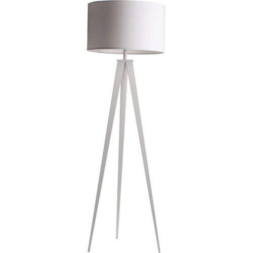 Modern tasarım beyaz metal tripod zemin lambası