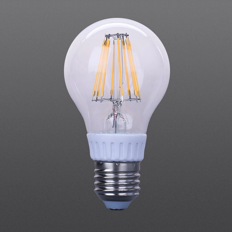 Renkli cam LED filament kısılabilir ampuller 4W 6W 8W