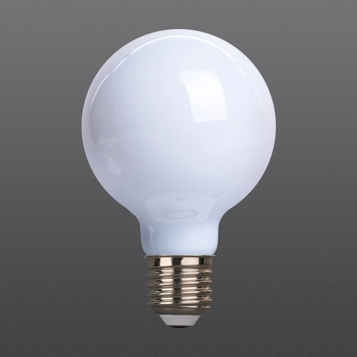 Yüksek kaliteli süt beyazı LED filament ampuller G80
