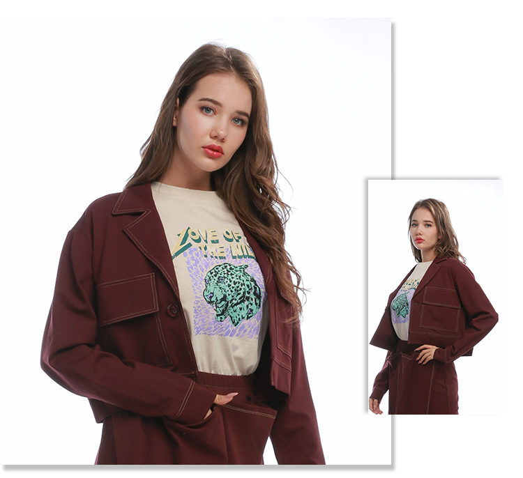 Women's Casual Button Jacket