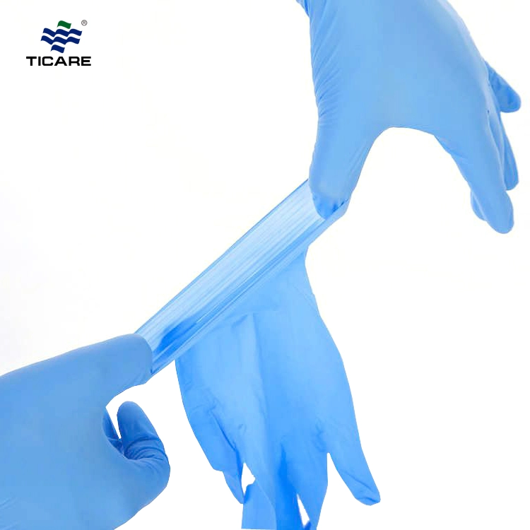 Güvenlik İçin Tıbbi Tek Kullanımlık Steril Nitril eldivenler