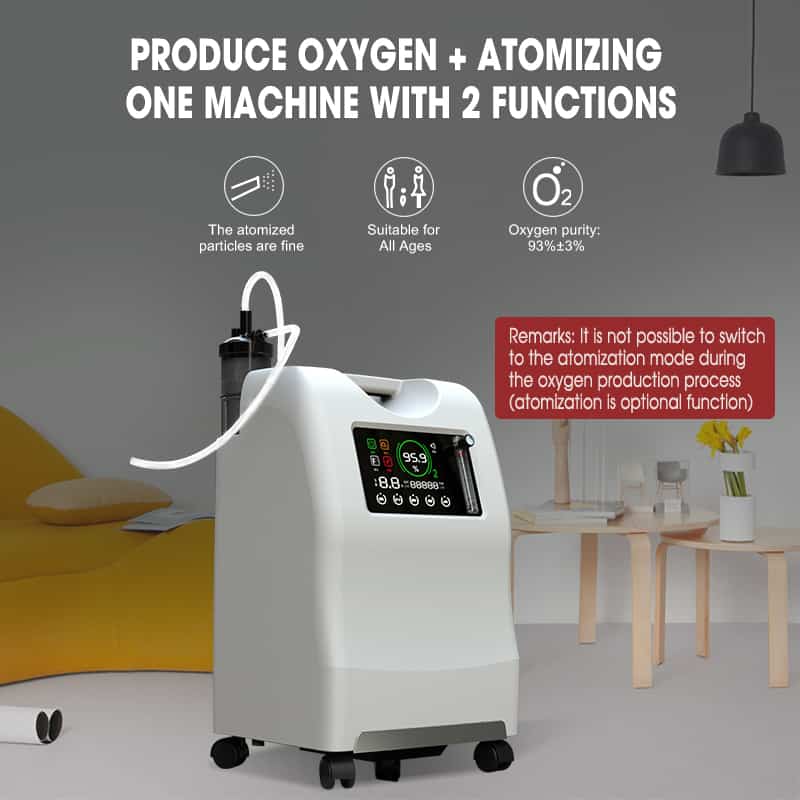 Ev ve Hastane Kullanımı 5L Oksijen Konsantratörü