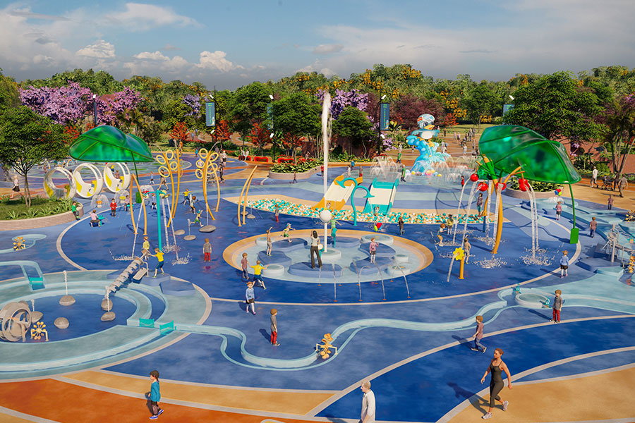 water splash pad