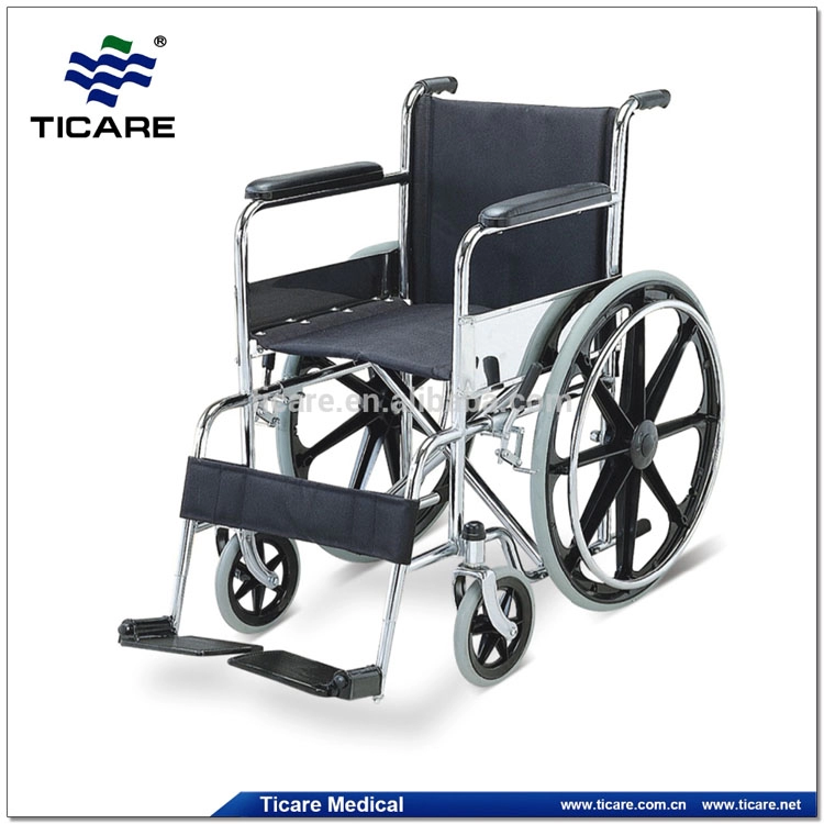 Çocuk veya yetişkin için Alüminyum Naylon Koltuk Çelik Tekerlekli Sandalye