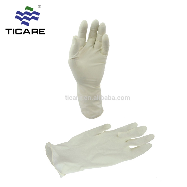 Tek kullanımlık toz tıbbi steril lateks muayene eldivenleri