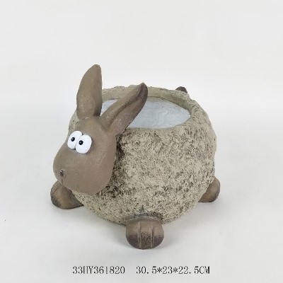 rabbit flower pot