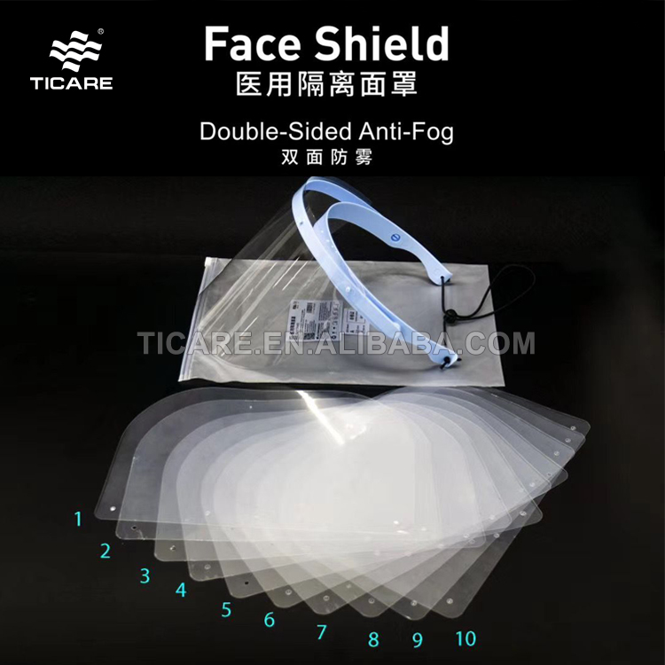 PET Protective Face Shield Plastic