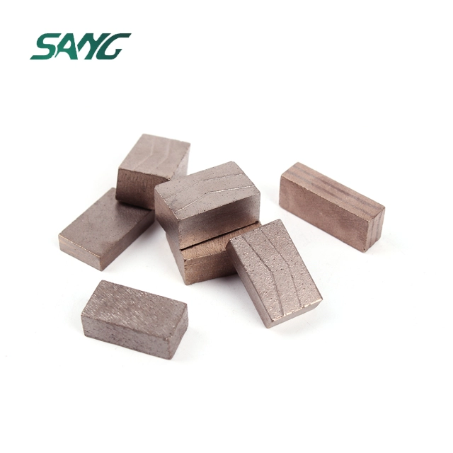 Tan kahverengi için 2000mm granit segment 24x10.5/9.5x15mm
