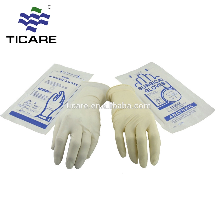 Tıbbi Steril tek kullanımlık lateks cerrahi eldivenler