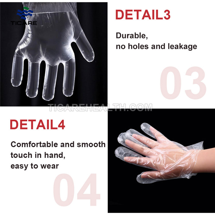 Disposable PE examination Polyethylene gloves