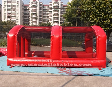 Oyun oynamak için çadırlı açık dev şişme futbol engel kursu