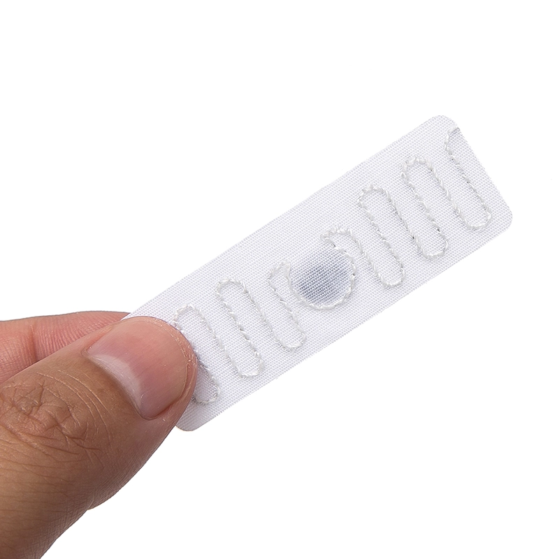 860-960MHz Dokuma Beyaz UHF Tekstil Keten Giyim Giyim Konfeksiyon Takibi için RFID Çamaşır Etiketi