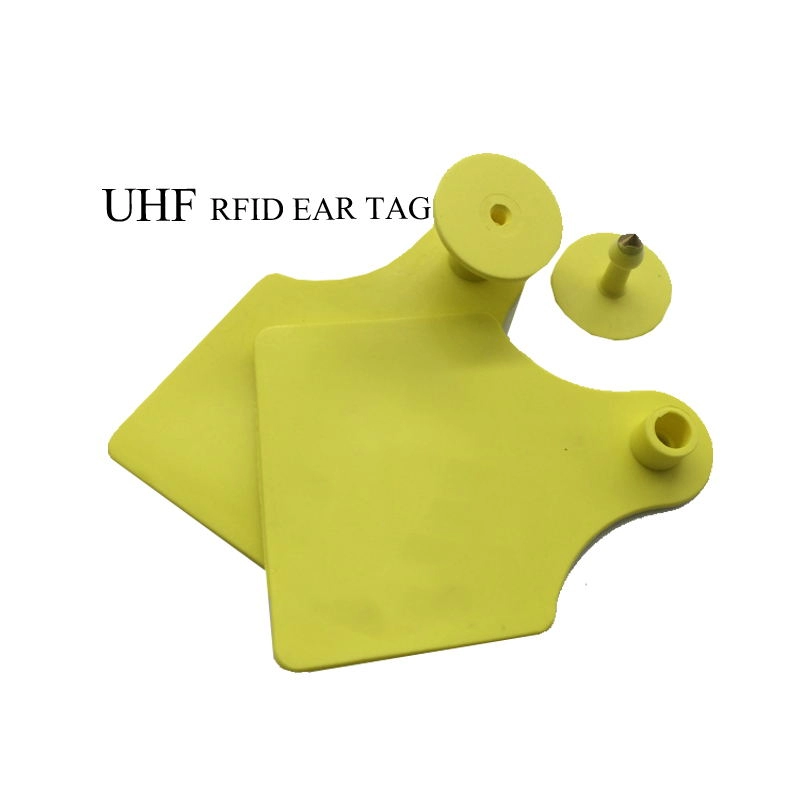 Koyun domuz için uzun menzilli UHF RFID QR Kodu hayvan akıllı kulak etiketleri