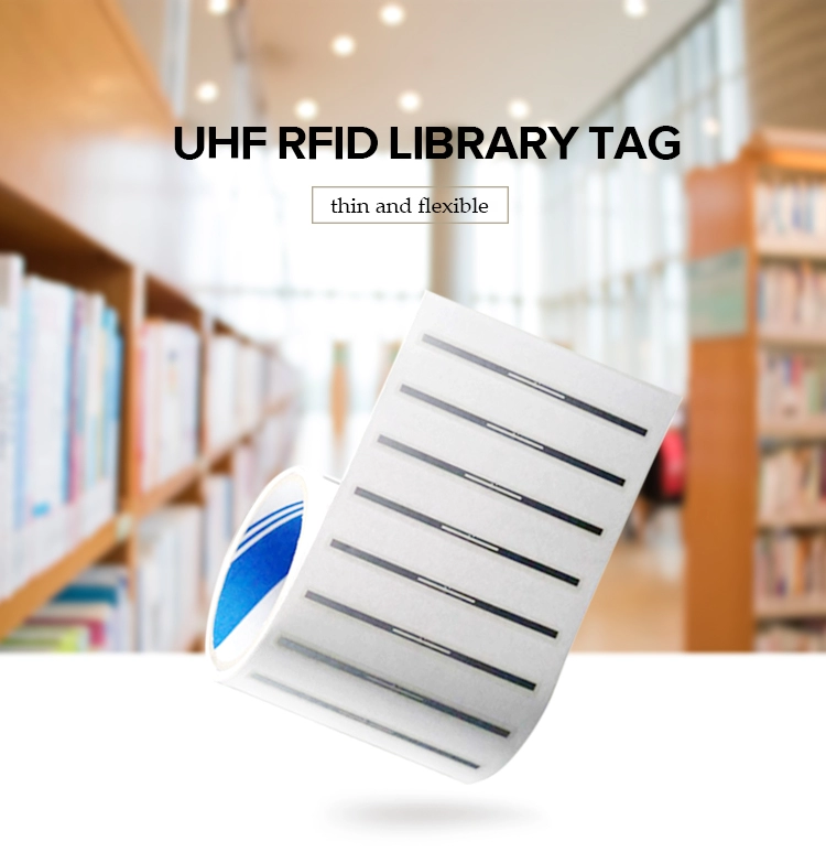 Kitap Yönetimi 860-960MHz hırsızlık önleme etiketi rfid etiket Kütüphane için Rfid Etiketi