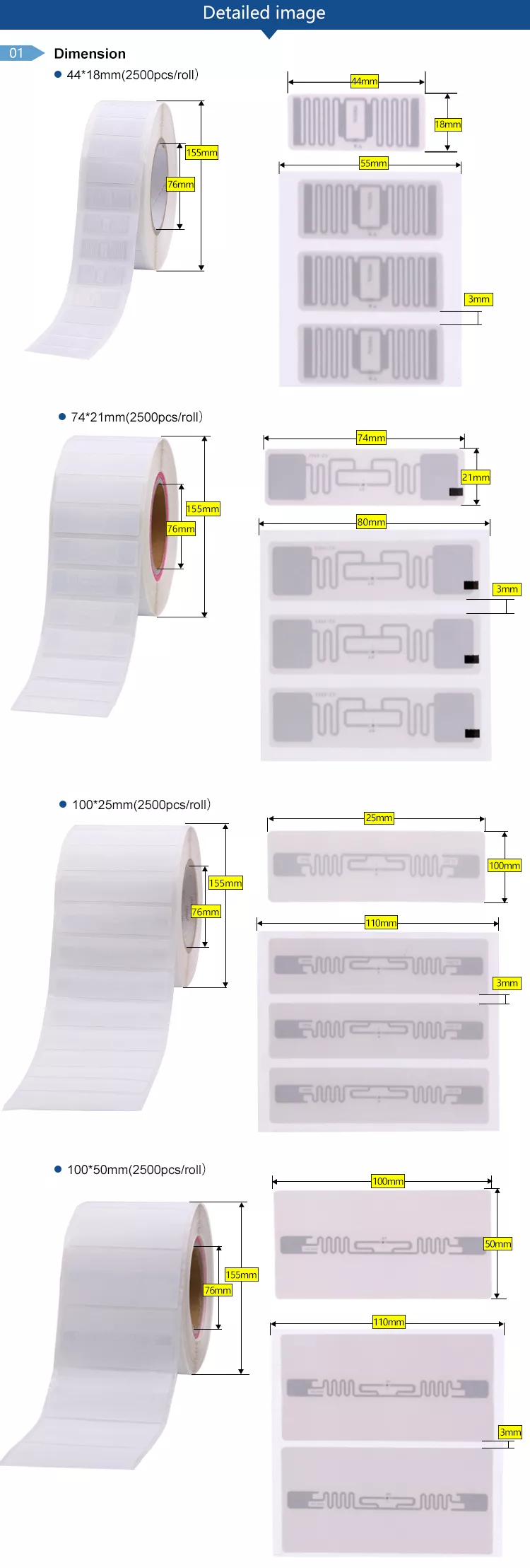 3m Uhf Rfid Etiket Yapıştırıcısı