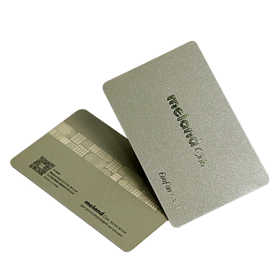Serigrafi Altın Tozu 13.56MHz FM1108 Altın Folyolu RFID Kartlar