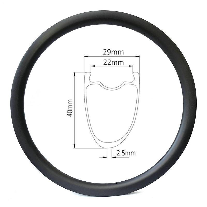 700c disk bisiklet asimetrik 22 mm iç genişlik 40 mm derin kattığı jant