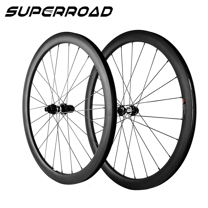 50mm Karbon Tubeless Cyclocross Yol Bisikleti Disk Fren Tekerlekleri