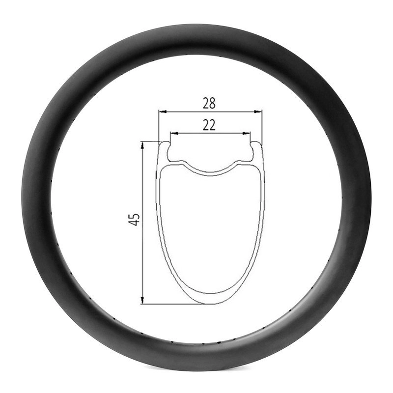 650b yol çakıl bisiklet jantları 22mm iç genişlik 45mm derin kattığı karbon jant