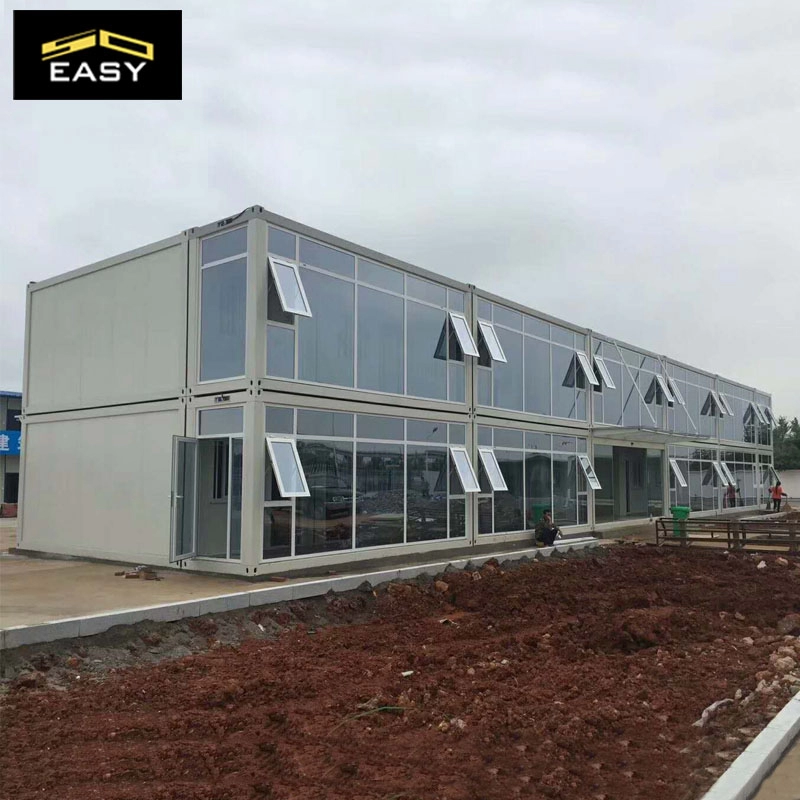 Eko Konteynerli Tasarımcı Taşınabilir Prefabrik Çelik Konteyner Evleri Dahili düz paket konteyner ofisi