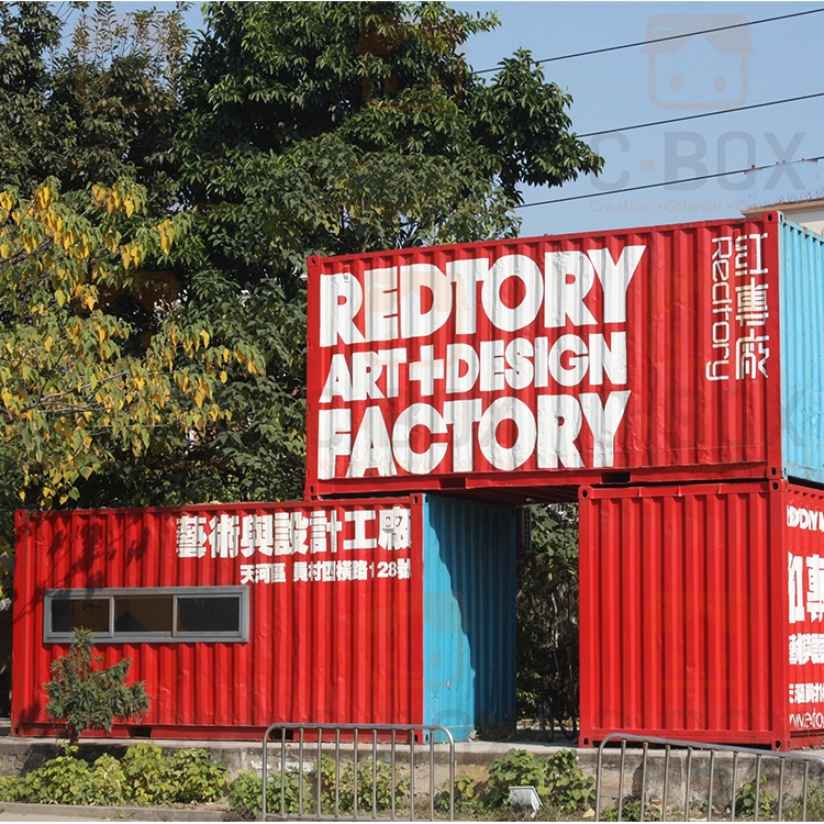 Çin Prefabrik Ev düz paket konteyner ev yaşayan 20 feet ofis konteyneri