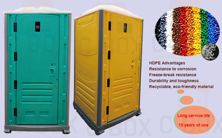 HDPE Plastik Mobil Portatif Tuvalet