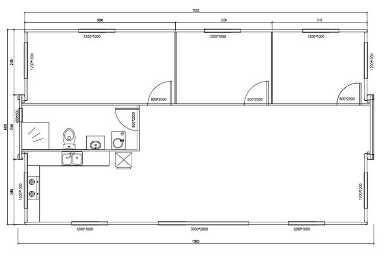 mobil kolay montajlı prefabrik katlanır ev