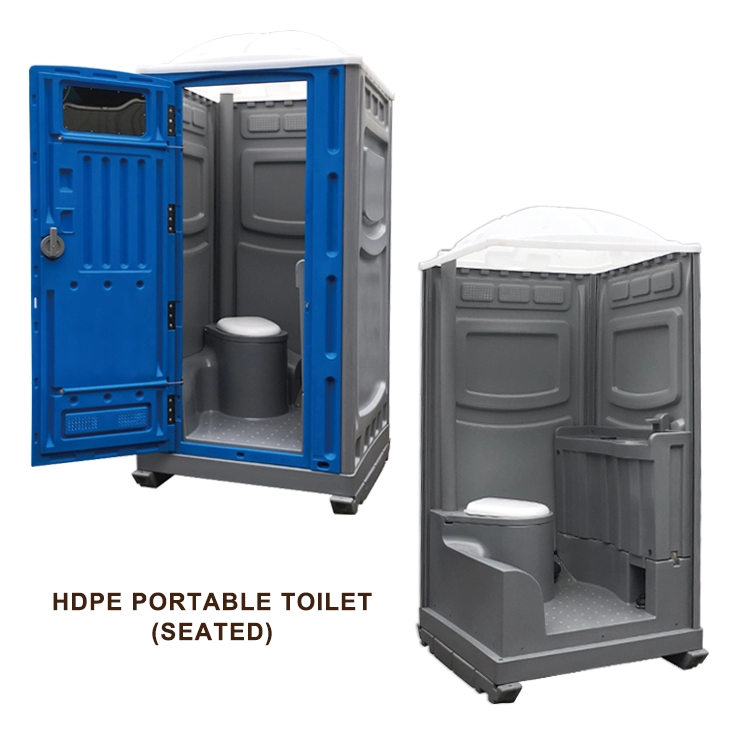 Çin Hareketli Kamp Açık Tuvalet Kamu Geçici Plastik Taşınabilir Tuvaletler Kabin