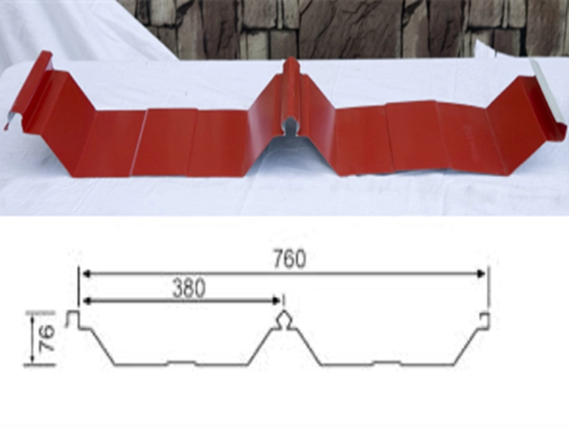 760 Isırma Tipi Duvar Paneli Oluklu Çelik Çatı Kaplama Levhaları