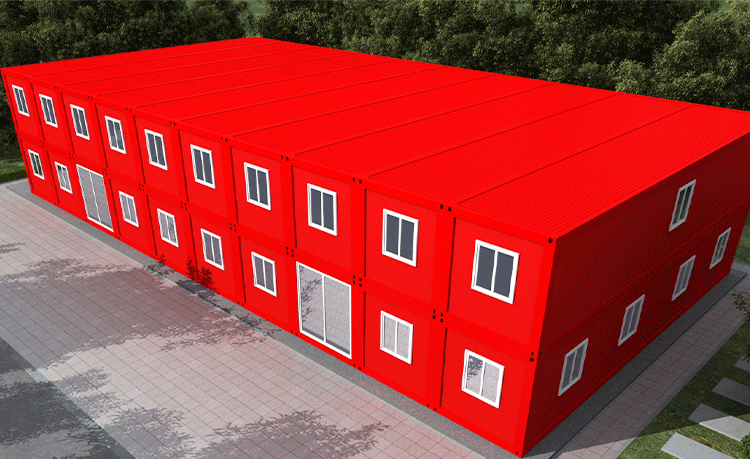 Prefabrik 3 katlı konteyner yatakhane