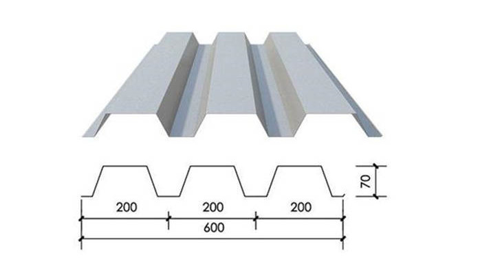 Açık tip galvanizli çelik/metal döşeme